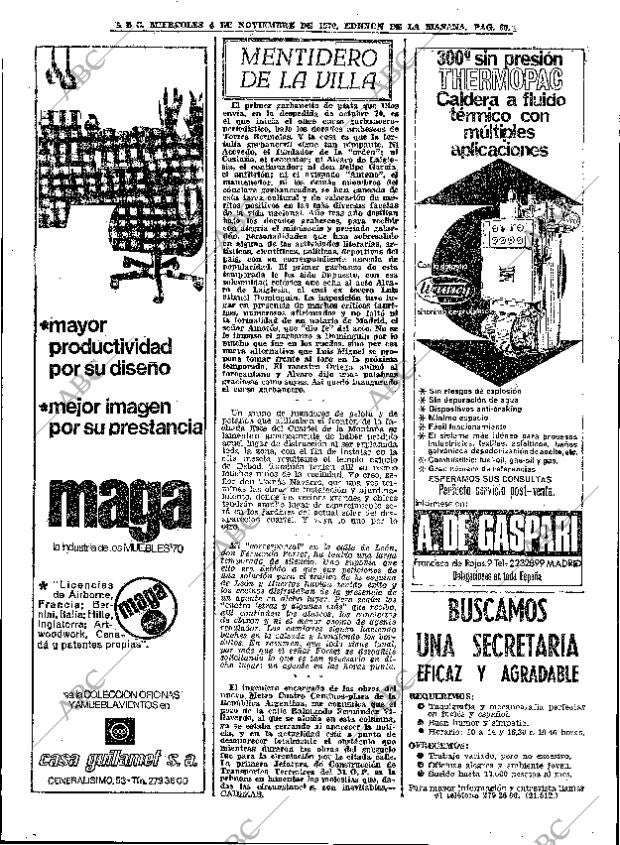 ABC MADRID 04-11-1970 página 60