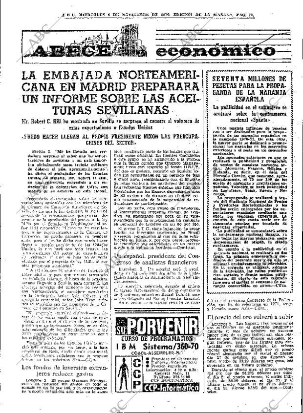 ABC MADRID 04-11-1970 página 71