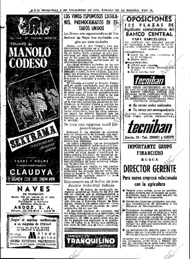 ABC MADRID 04-11-1970 página 76