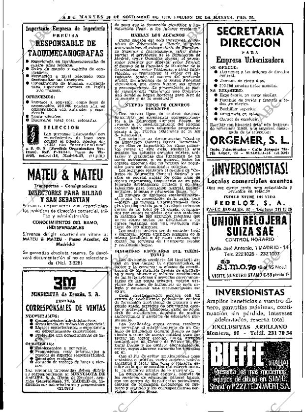 ABC MADRID 10-11-1970 página 36