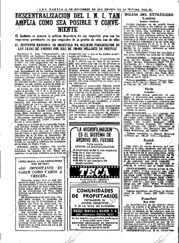 ABC MADRID 10-11-1970 página 65