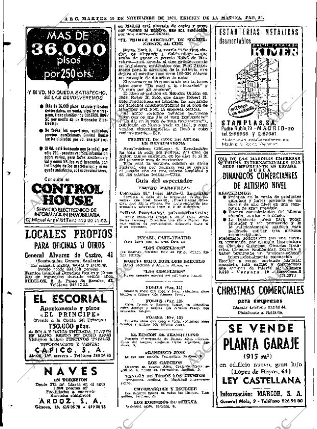 ABC MADRID 10-11-1970 página 86