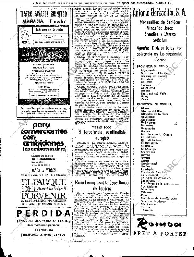 ABC SEVILLA 10-11-1970 página 74