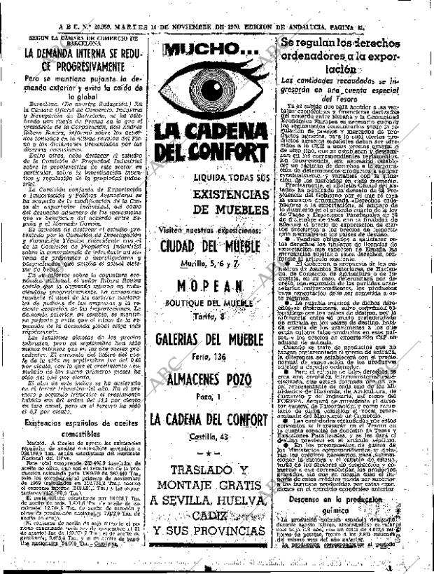 ABC SEVILLA 10-11-1970 página 81