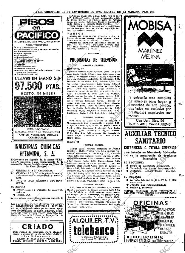 ABC MADRID 11-11-1970 página 105