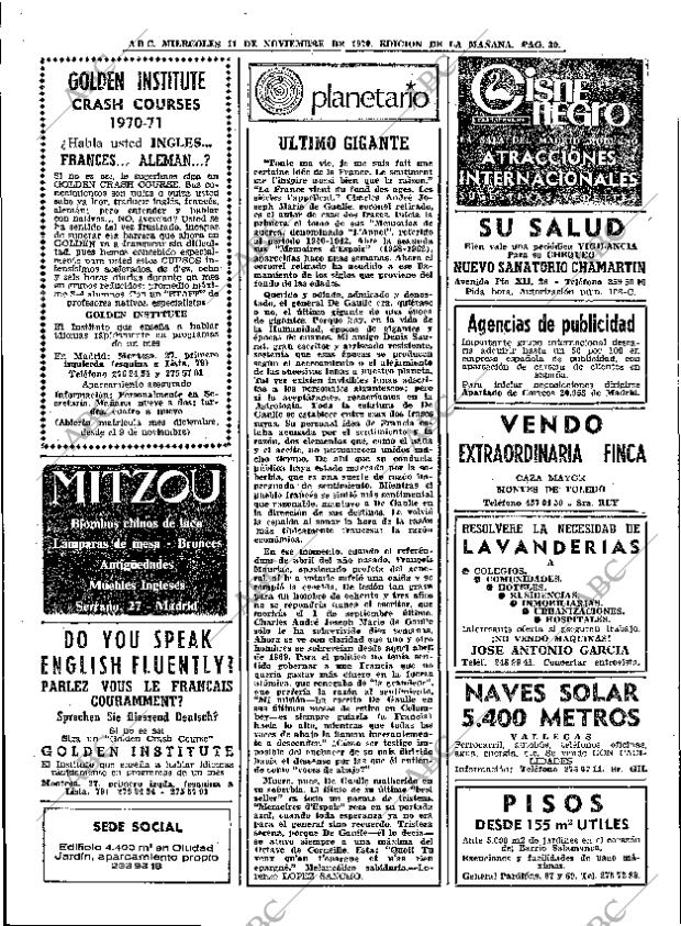 ABC MADRID 11-11-1970 página 30