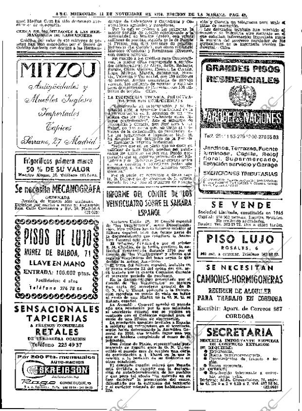 ABC MADRID 11-11-1970 página 40