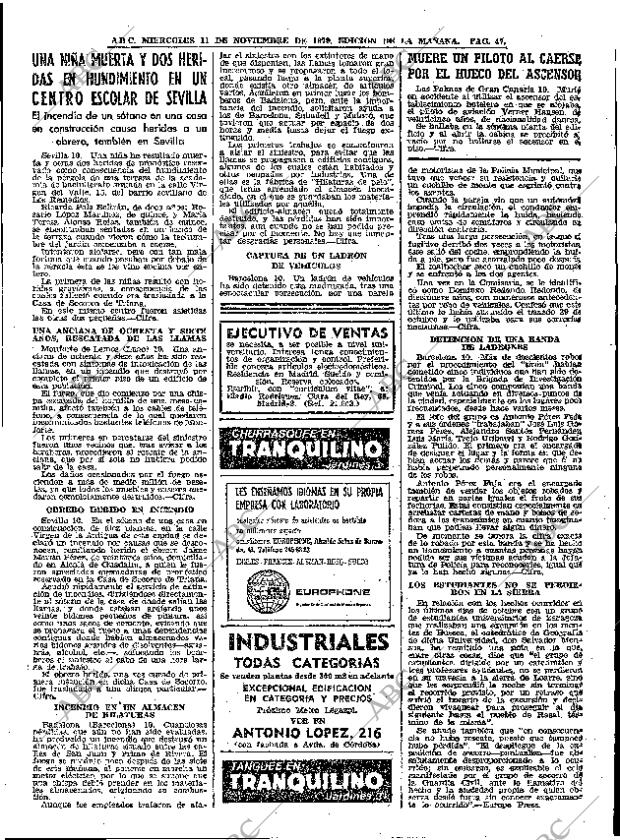 ABC MADRID 11-11-1970 página 47