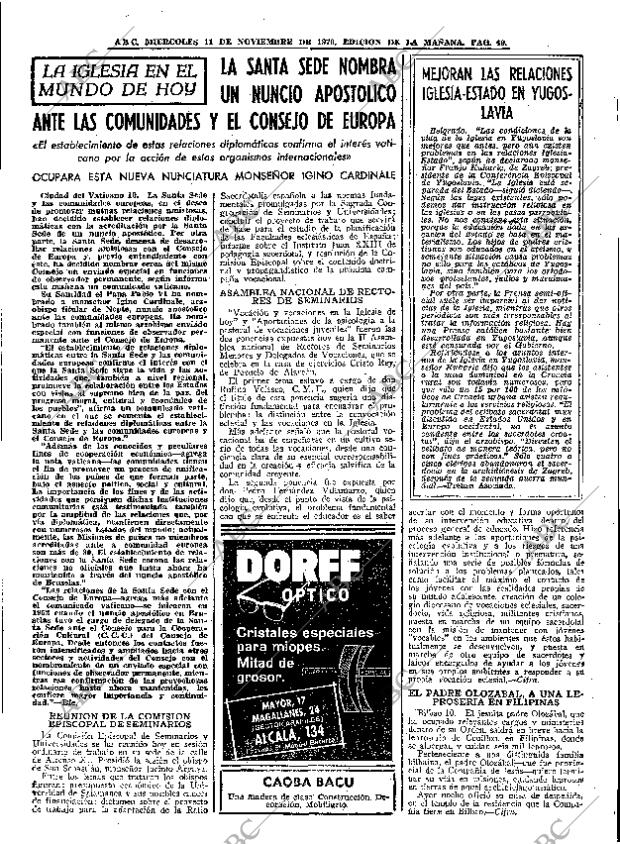 ABC MADRID 11-11-1970 página 49