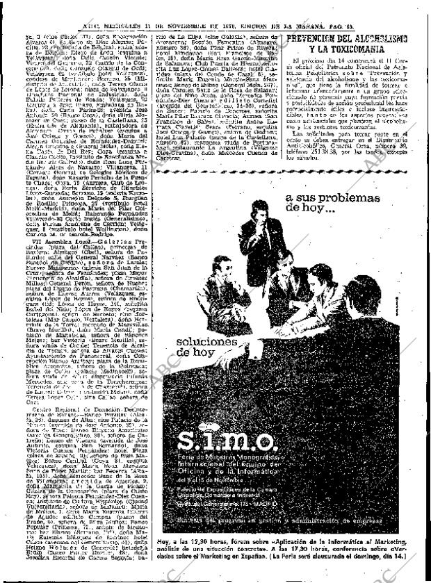 ABC MADRID 11-11-1970 página 65