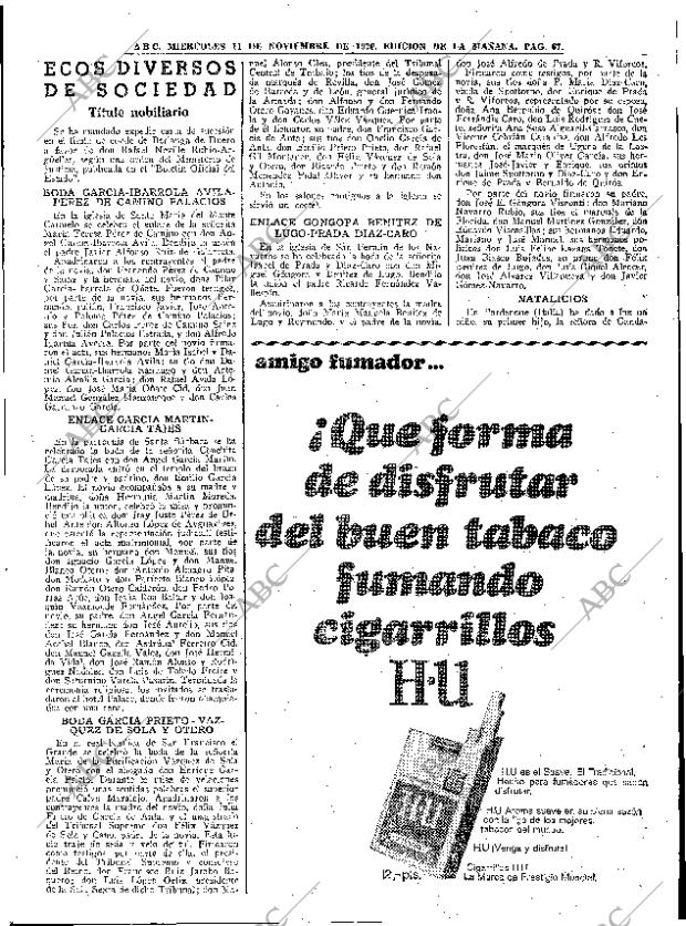 ABC MADRID 11-11-1970 página 67