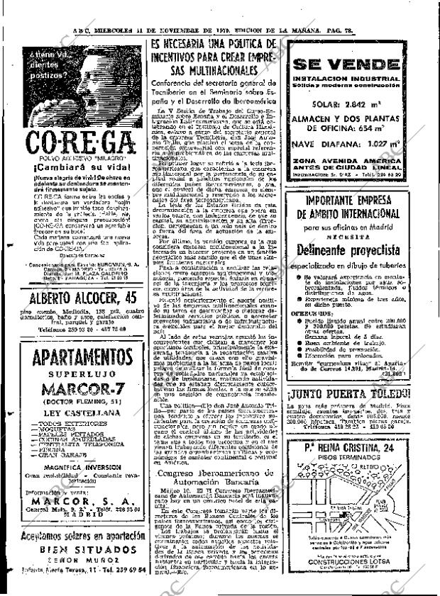 ABC MADRID 11-11-1970 página 78