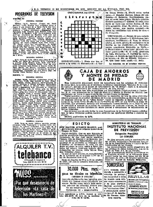 ABC MADRID 13-11-1970 página 104