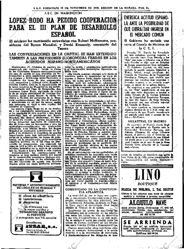 ABC MADRID 18-11-1970 página 31