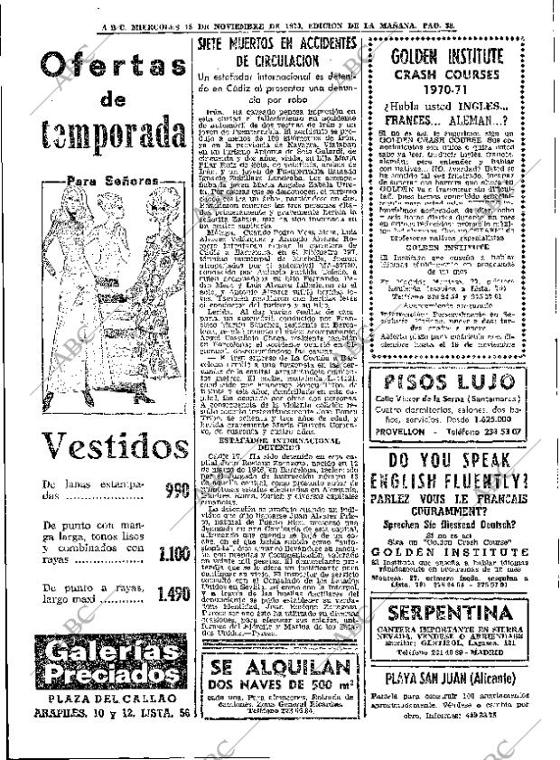 ABC MADRID 18-11-1970 página 38