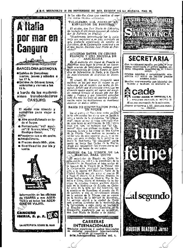 ABC MADRID 18-11-1970 página 50