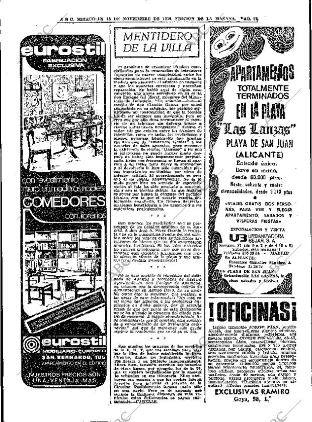 ABC MADRID 18-11-1970 página 54