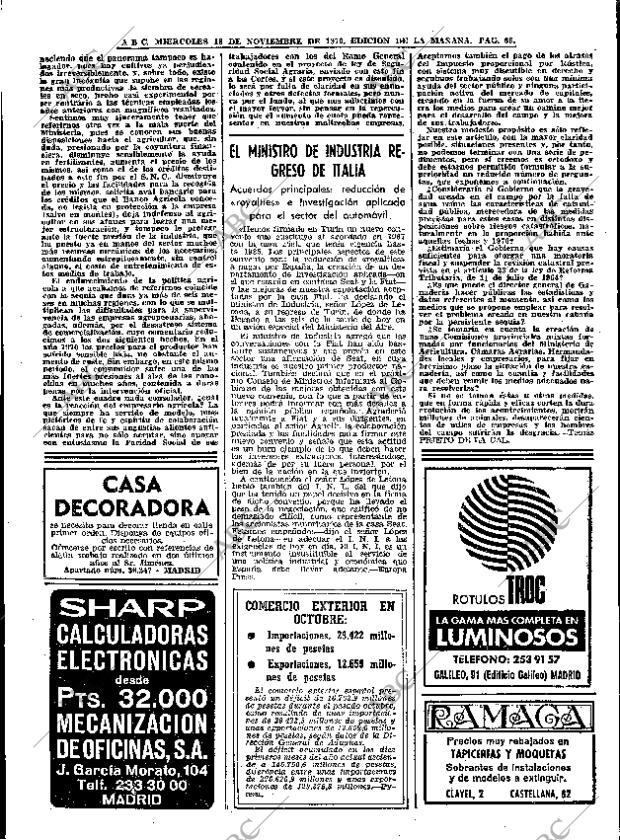 ABC MADRID 18-11-1970 página 66