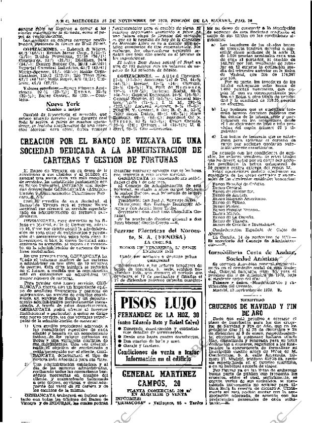 ABC MADRID 18-11-1970 página 70