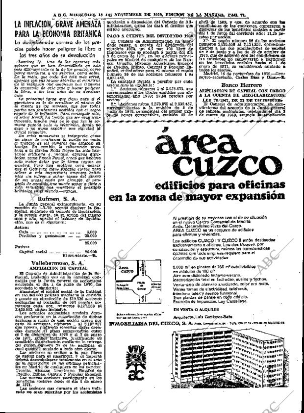 ABC MADRID 18-11-1970 página 71