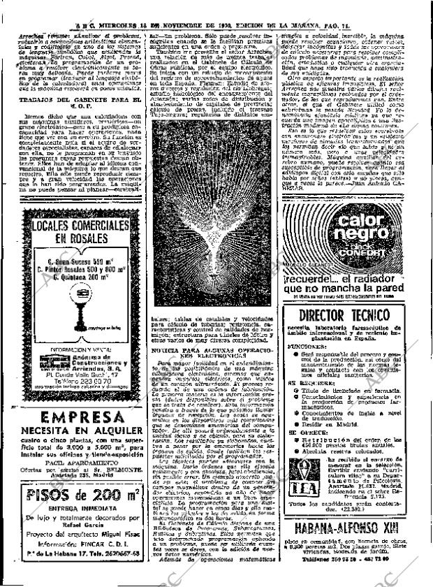 ABC MADRID 18-11-1970 página 74