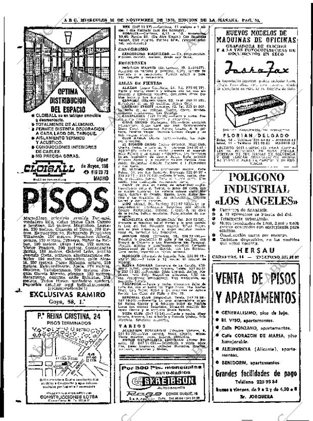 ABC MADRID 18-11-1970 página 96