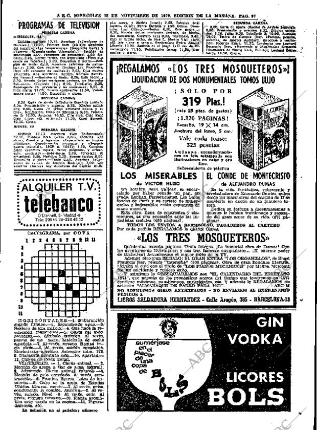 ABC MADRID 18-11-1970 página 97