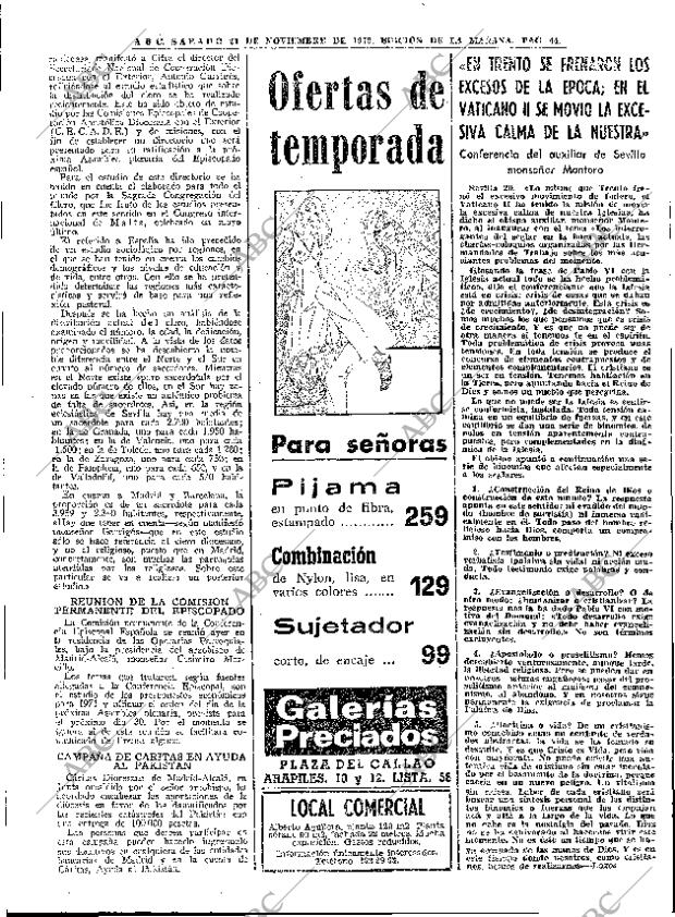 ABC MADRID 21-11-1970 página 44