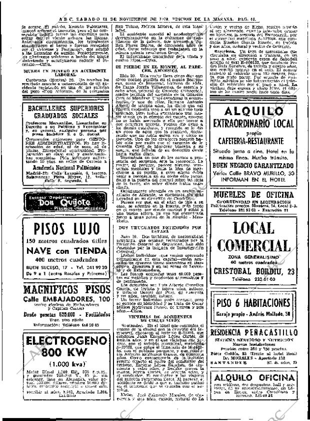 ABC MADRID 21-11-1970 página 46