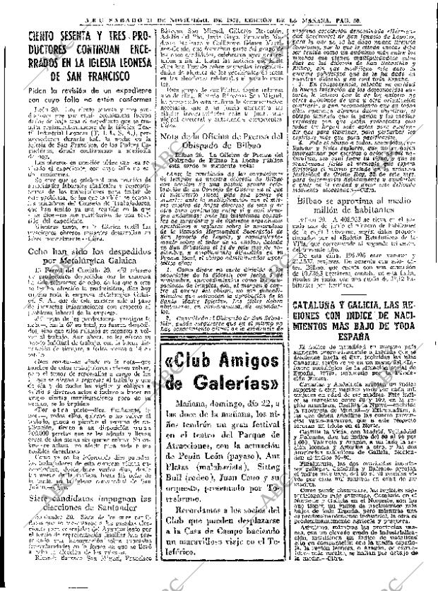 ABC MADRID 21-11-1970 página 50