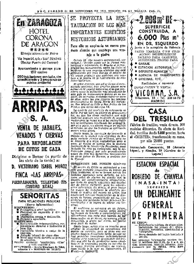 ABC MADRID 21-11-1970 página 52