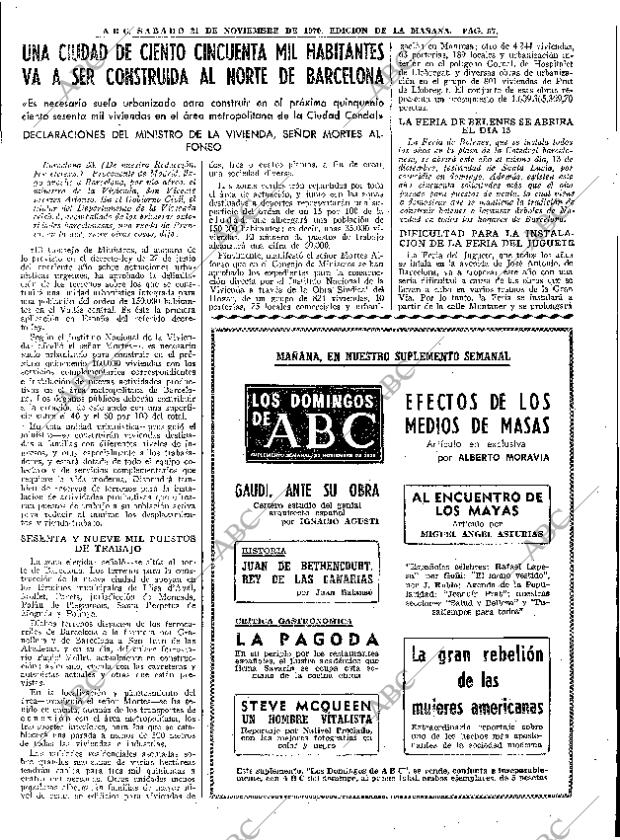 ABC MADRID 21-11-1970 página 57