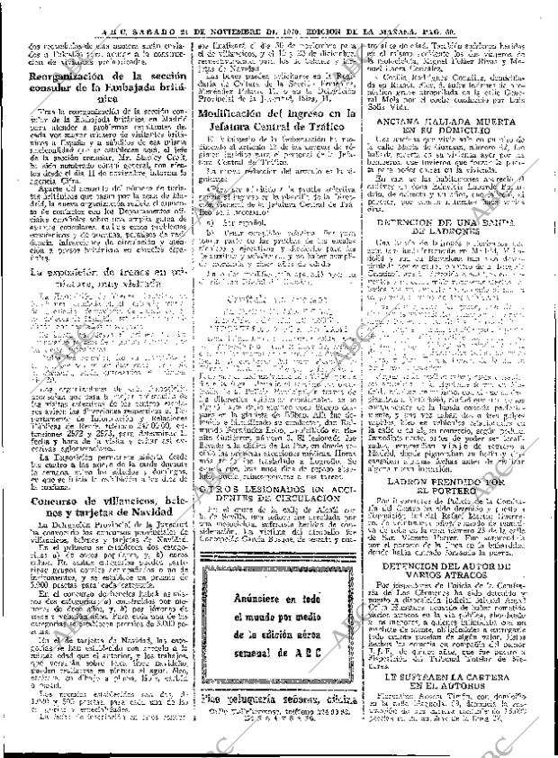 ABC MADRID 21-11-1970 página 60