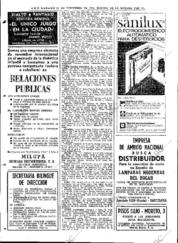ABC MADRID 21-11-1970 página 96