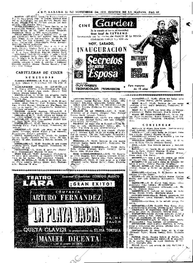 ABC MADRID 21-11-1970 página 97