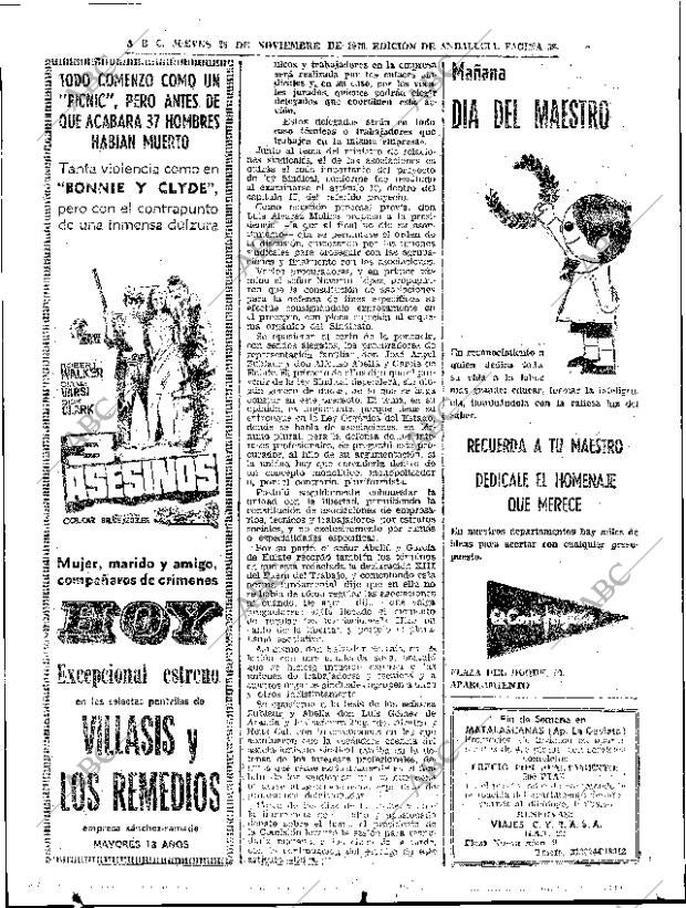 ABC SEVILLA 26-11-1970 página 38