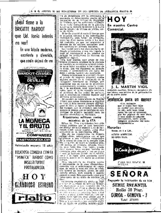ABC SEVILLA 26-11-1970 página 40
