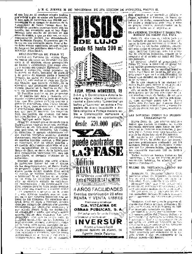 ABC SEVILLA 26-11-1970 página 42