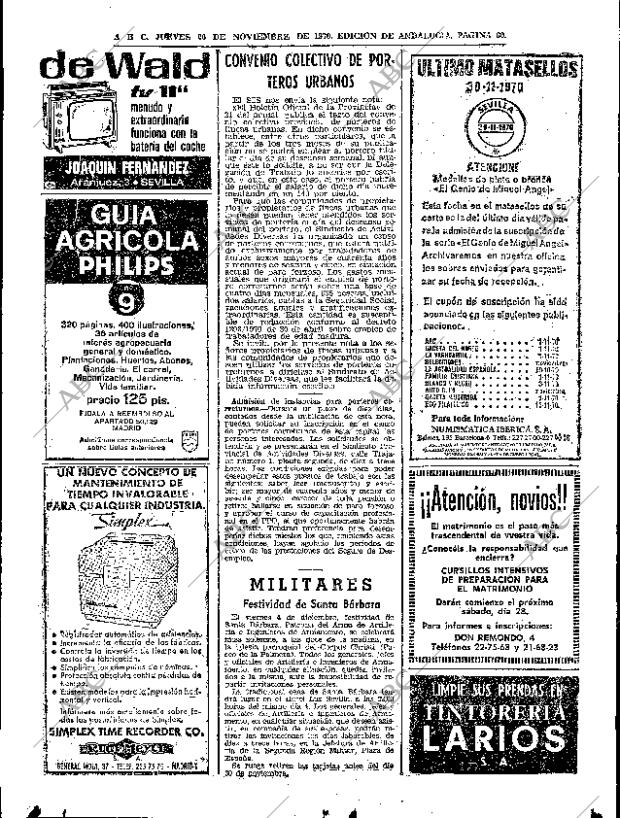 ABC SEVILLA 26-11-1970 página 60