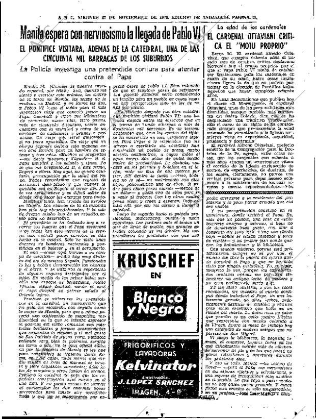 ABC SEVILLA 27-11-1970 página 33