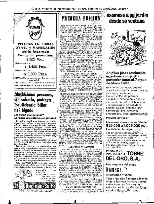 ABC SEVILLA 27-11-1970 página 54