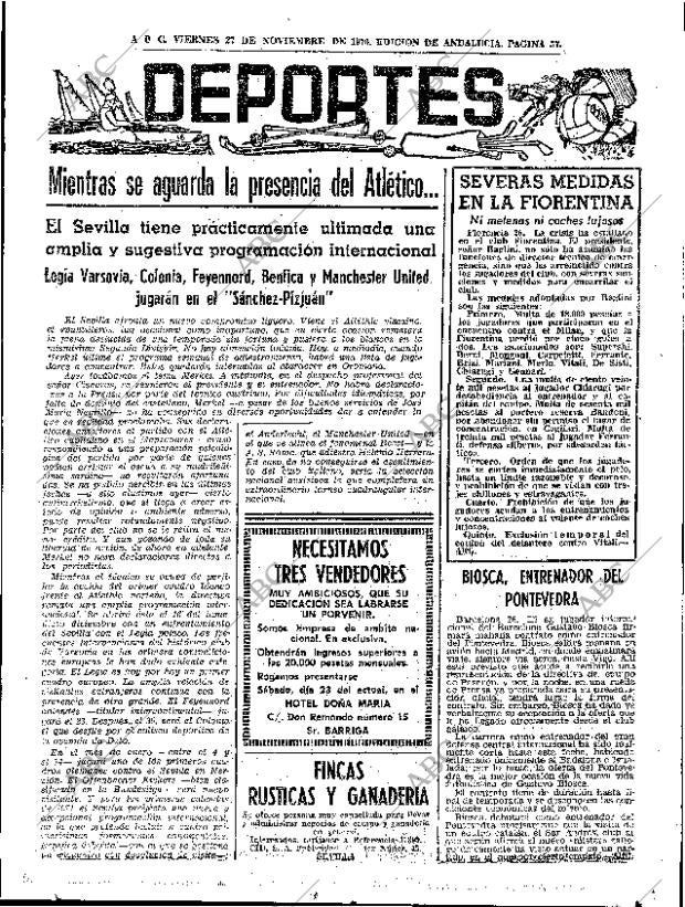 ABC SEVILLA 27-11-1970 página 57