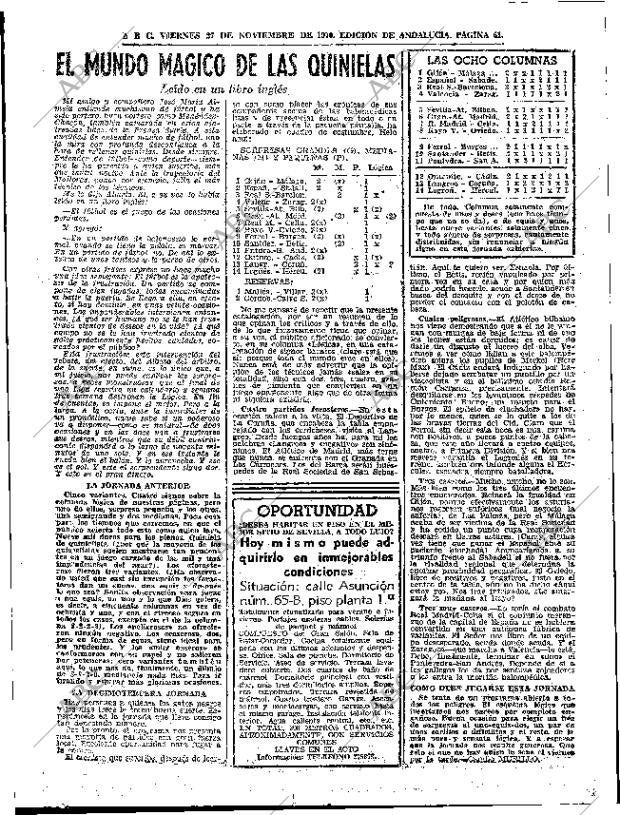 ABC SEVILLA 27-11-1970 página 61