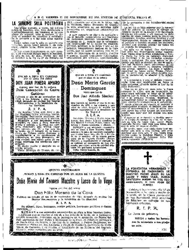 ABC SEVILLA 27-11-1970 página 67