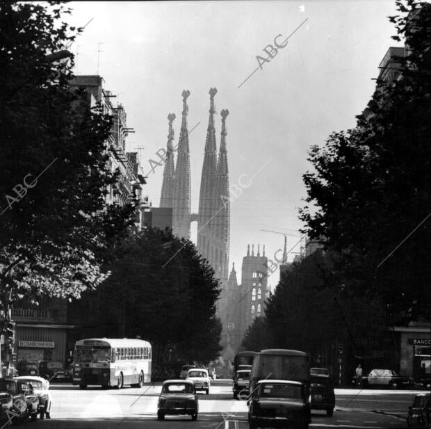 Reportaje gráfico sobre el estado de las obras de la Sagrada Familia