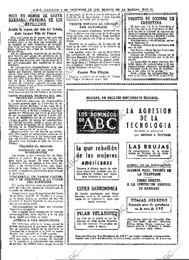 ABC MADRID 05-12-1970 página 65