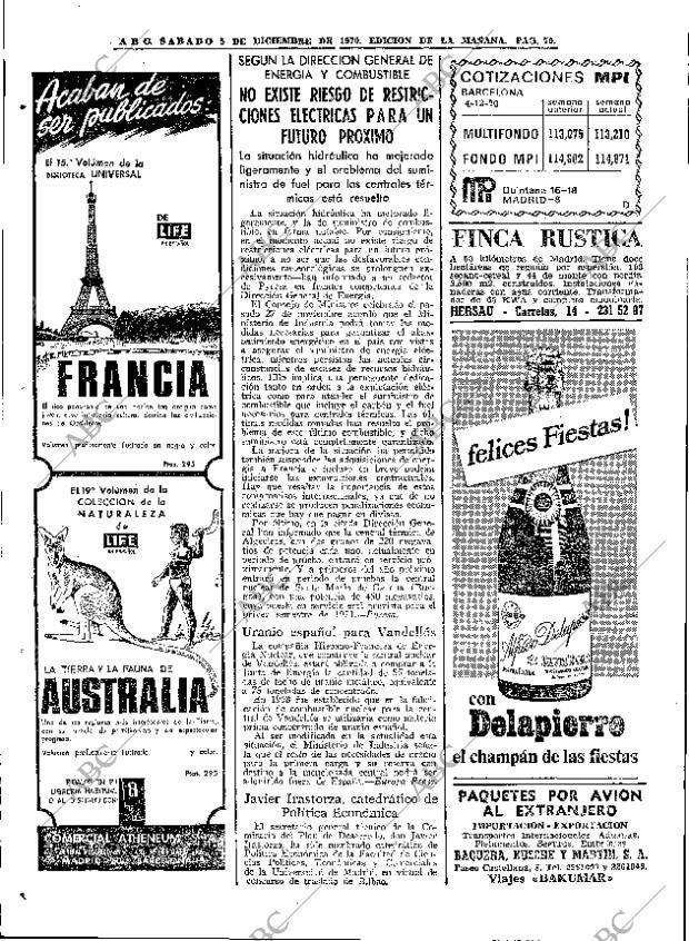 ABC MADRID 05-12-1970 página 72