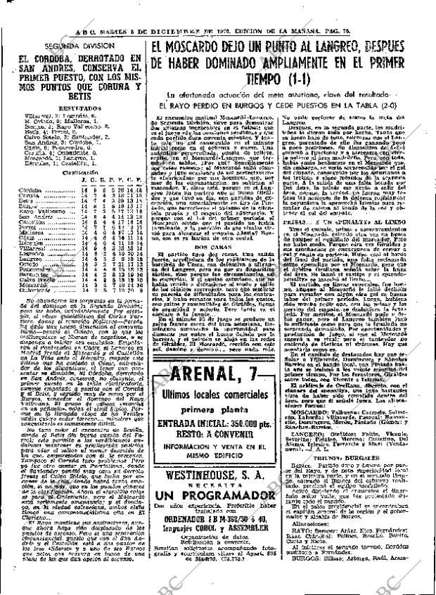 ABC MADRID 08-12-1970 página 70