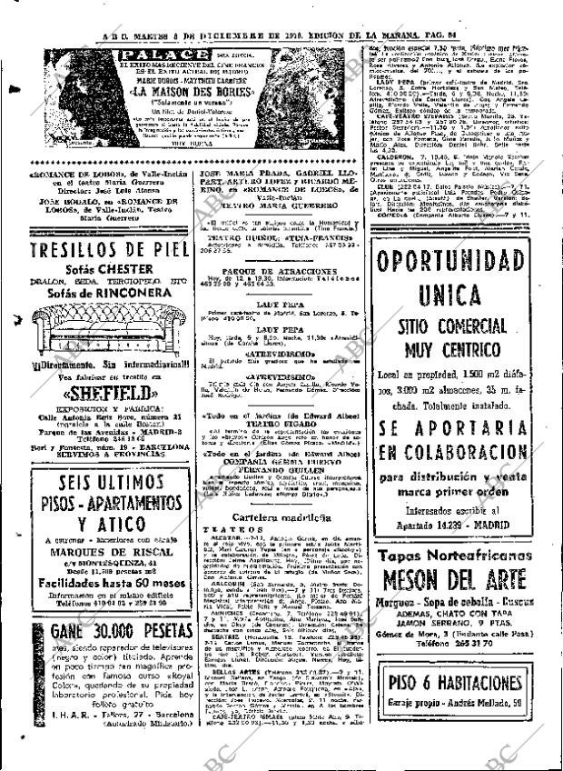 ABC MADRID 08-12-1970 página 84