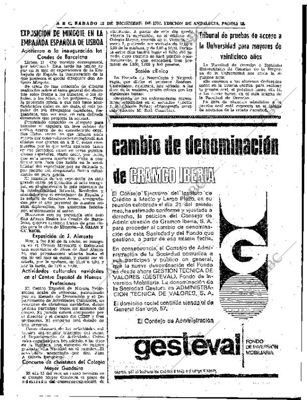 ABC SEVILLA 12-12-1970 página 49